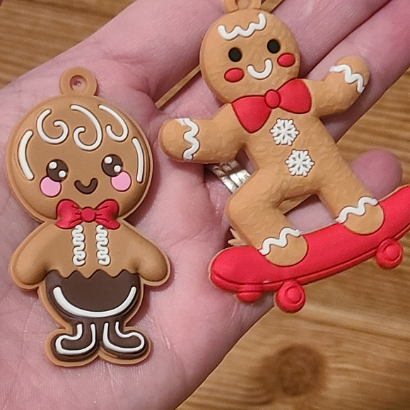 Gingerbread Christmas Ornaments 12pc set Holiday Xmas Tree Decorations - Picture 5 of 6